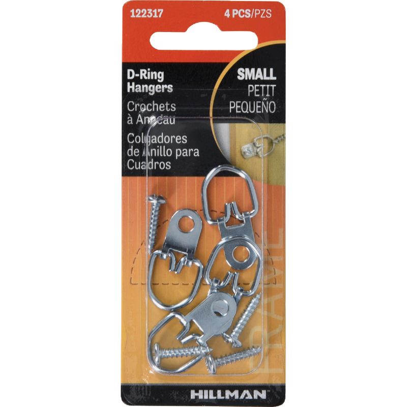 Hillman Anchor Wire D-Ring Hangers (Pack of 10)