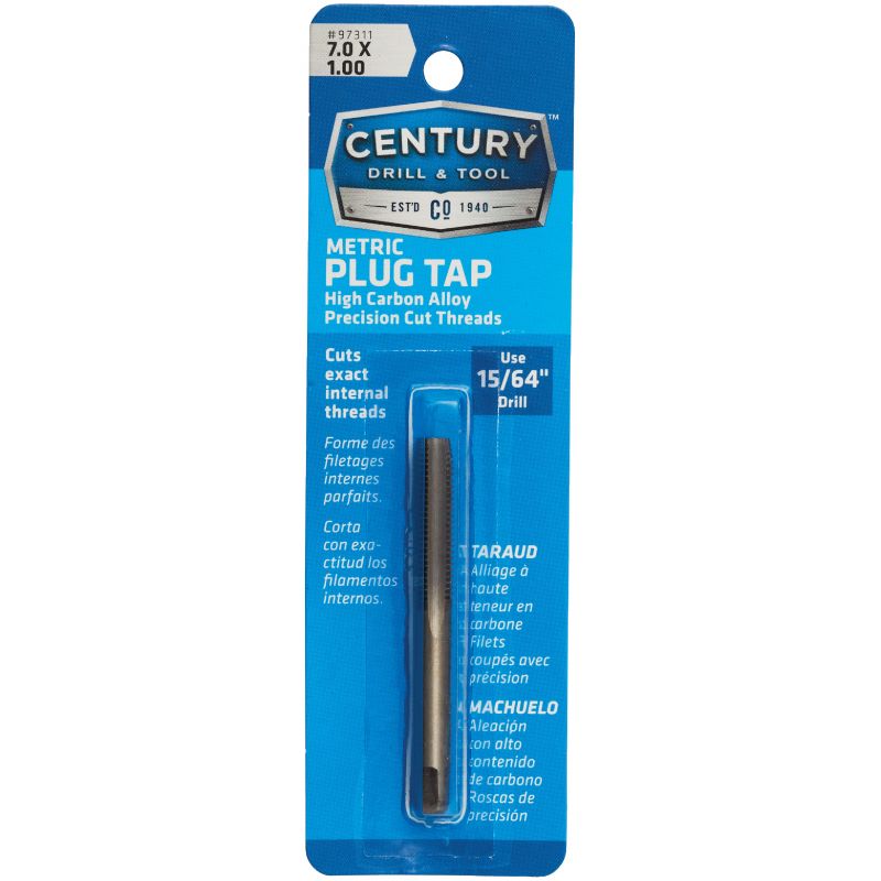 Century Drill &amp; Tool Metric Plug Tap 7.0X1.00
