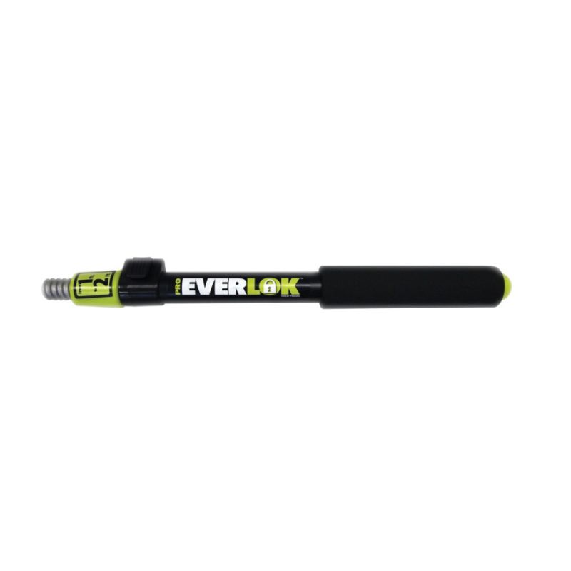 Linzer Pro Everlock RPE112 Extension Pole, 1 to 2 ft L, Aluminum, Foam-Padded Handle (Pack of 6)