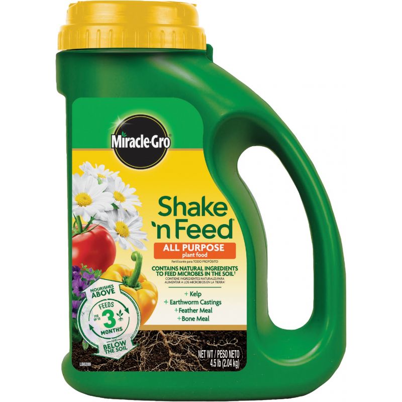 Miracle-Gro Shake &#039;n Feed All-Purpose Dry Plant Food 4.5 Lb.