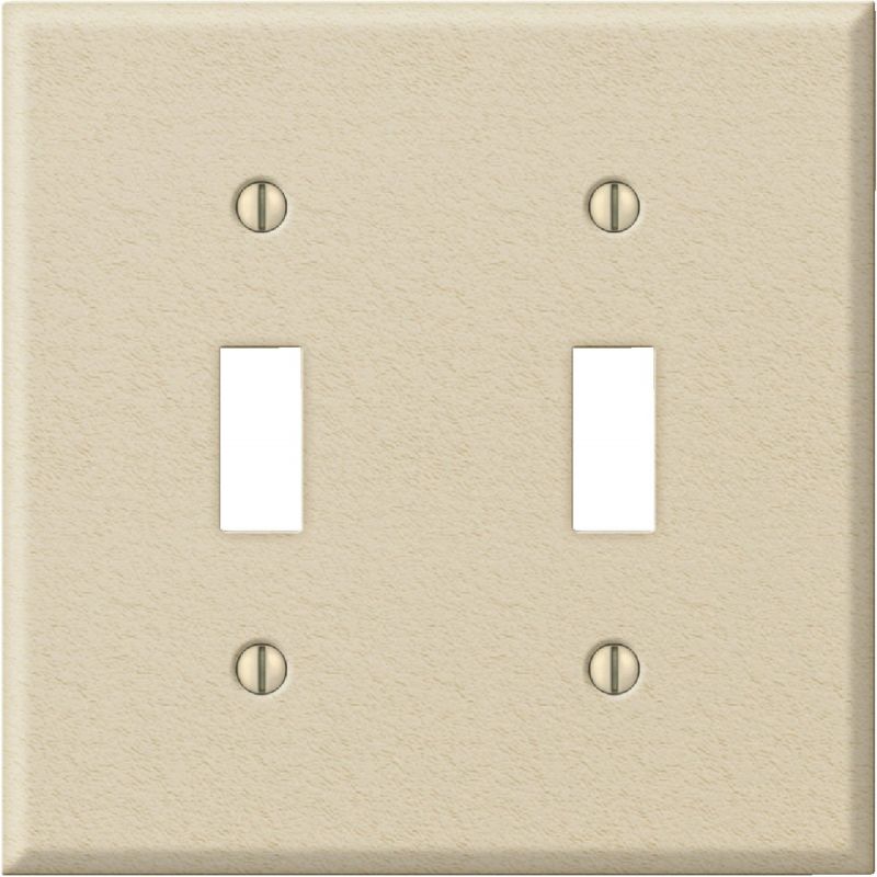 Amerelle PRO Stamped Steel Switch Wall Plate Ivory Wrinkle