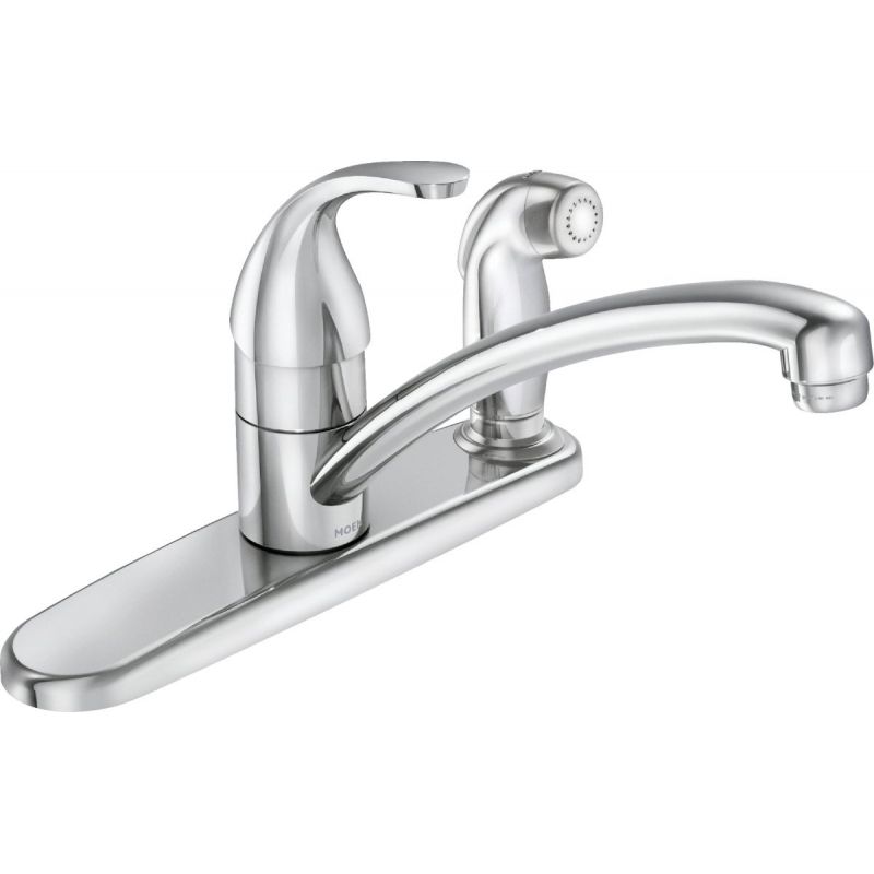 Moen Adler Single Lever Handle Kitchen Faucet with Sprayer Traditional