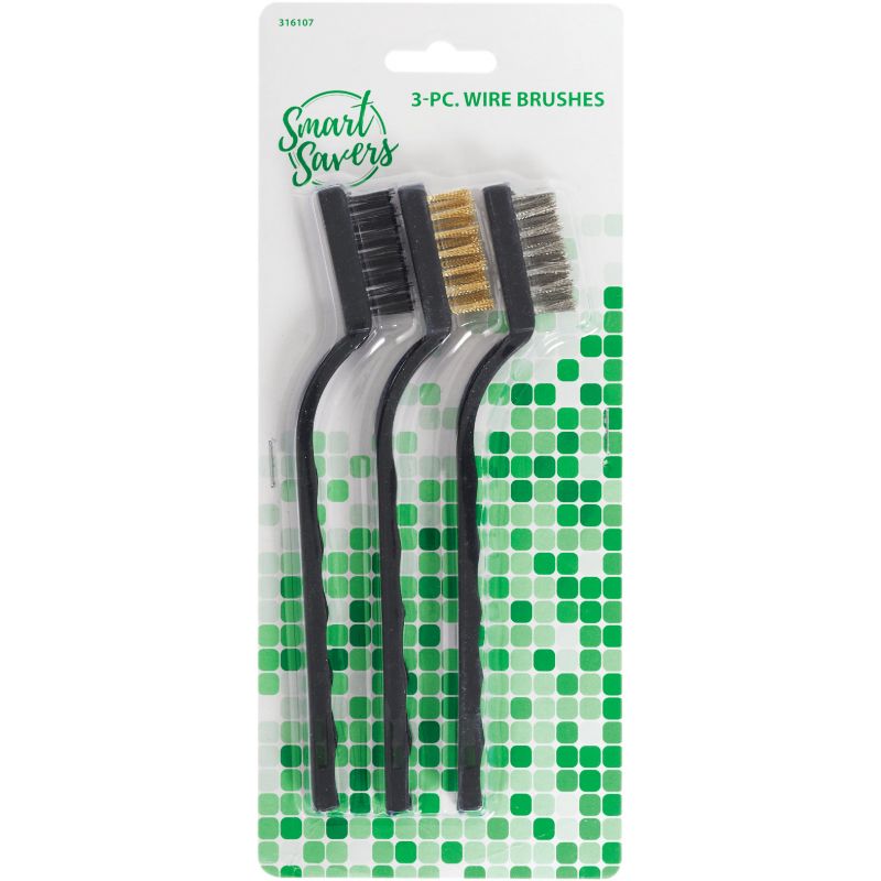 Smart Savers 3-Piece Wire Brush Set (Pack of 12)