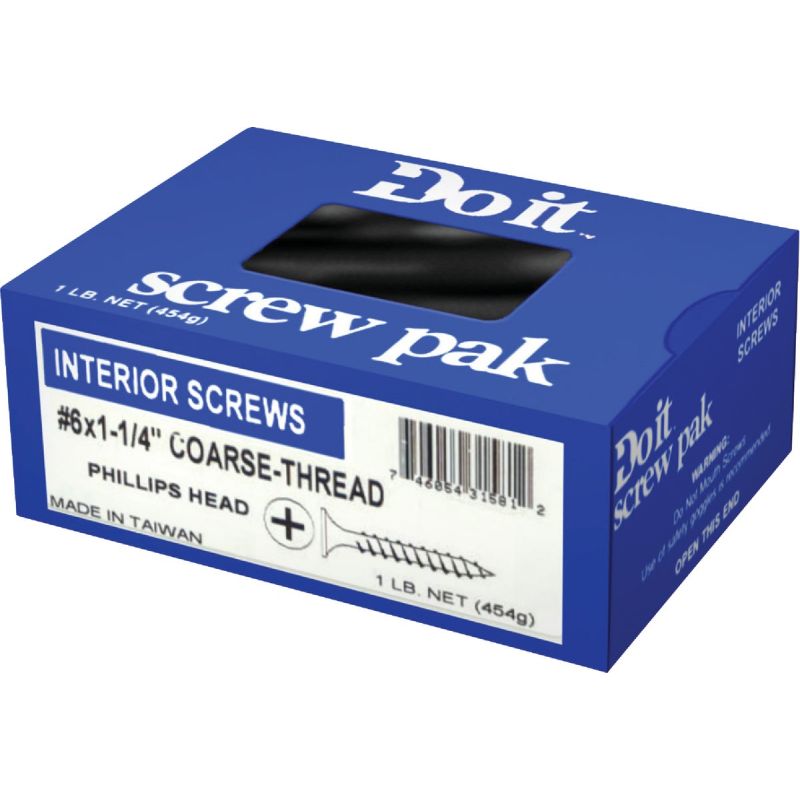 Do it Coarse Thread Drywall Screw #6 X 1-1/4 In.
