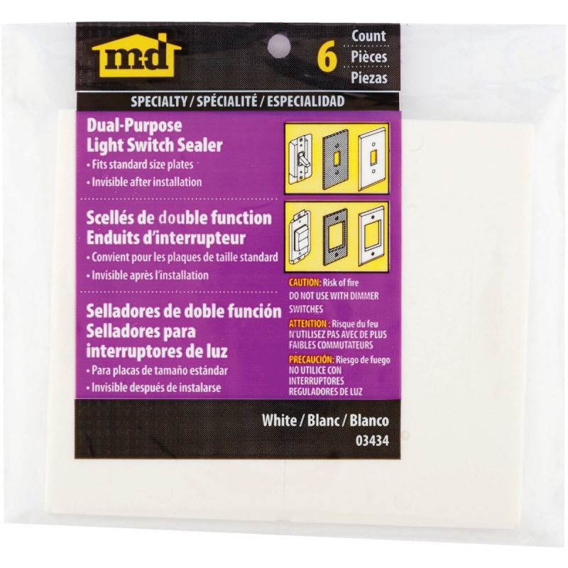M-D Dual Purpose Switch &amp; Wall Plate Insulator
