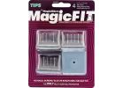 Magic Sliders Magic Fit Rubber Furniture Leg Cup 1-7/16 In. To 1-5/8 In., Gray