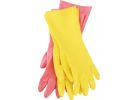 Soft Scrub 2-Pair Pack Latex Rubber Glove M, Yellow