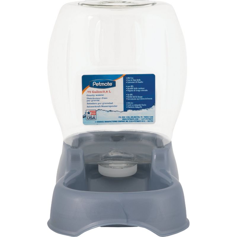 Petmate Cafe Ultra Automatic Pet Waterer Pearl Gray