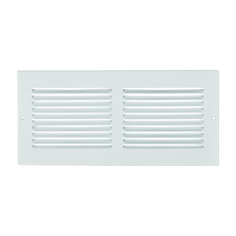 Imperial RG0385 Sidewall Grille, 13-1/4 in L, 7-1/4 in W, Steel, White White