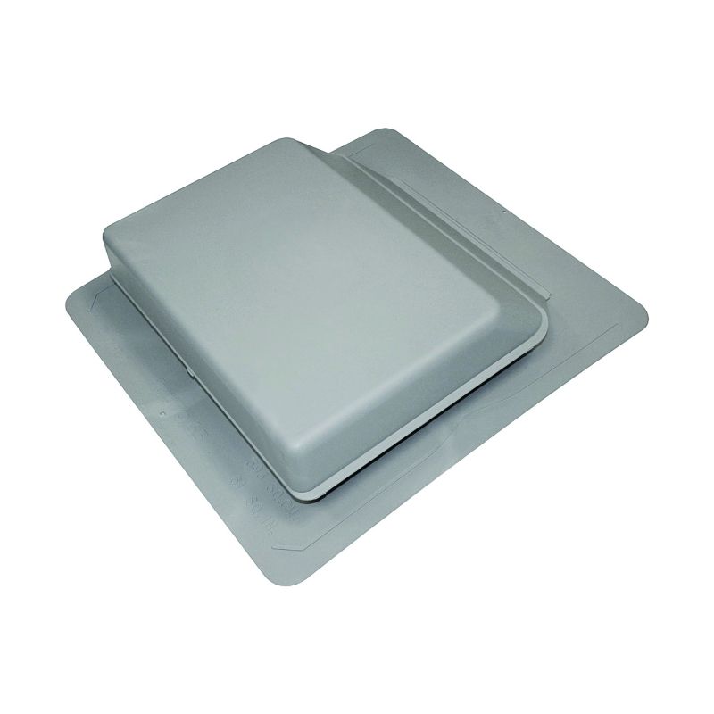 Duraflo 6065G Roof Vent, 17.247 in OAW, 61 sq-in Net Free Ventilating Area, Polypropylene, Gray Gray