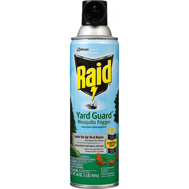 Raid Yard Guard Mosquito Outdoor Insect Fogger 16 Oz., Aerosol Spray