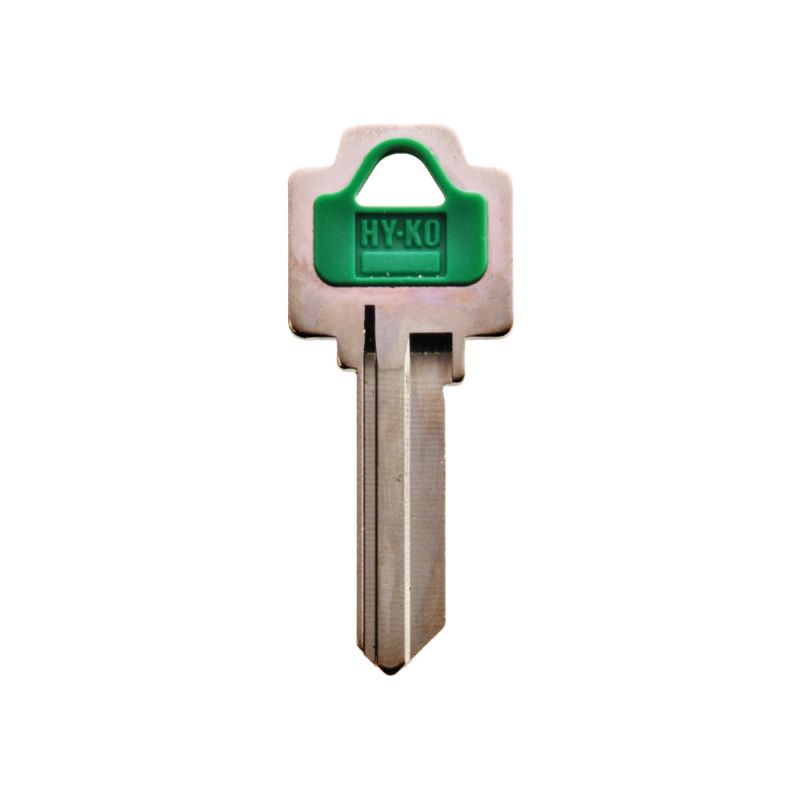 Hy-Ko 13005WR5 Key Blank, Brass/Plastic, Nickel, For: Weiser Cabinet, House Locks and Padlocks