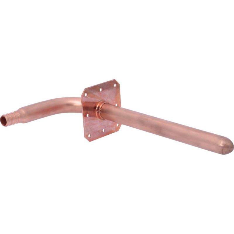 SharkBite Copper Stub-Out PEX Elbow with Earred Nailing Plate 1/2 In. Barb X 4 In. X 8 In.