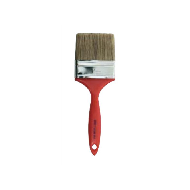 NOUR R 010-75W Wall Paint Brush, 3 in W, 2-1/4 in L Bristle Red/White