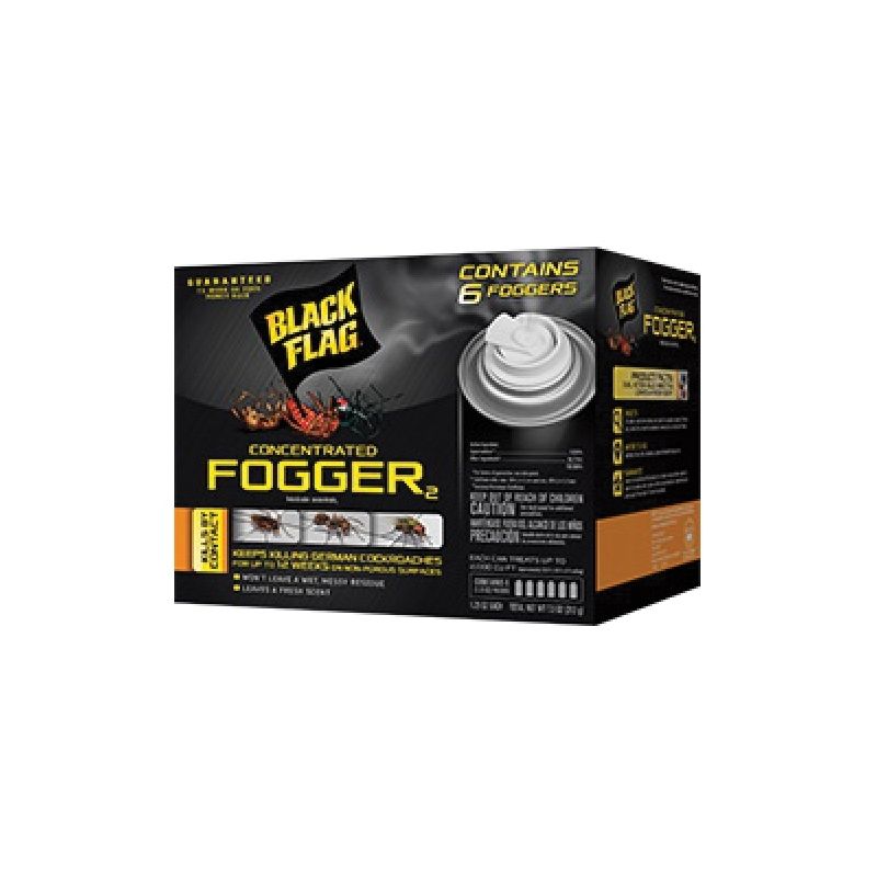 Black Flag 11079 Concentrated Fogger2, 2000 cu-ft Coverage Area, Light Yellow Light Yellow