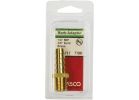Lasco Brass Hose Barb X Male Pipe Thread Adapter 1/4&quot; MPT X 3/8&quot; Hose Barb