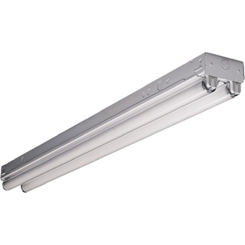 Metalux Fluorescent Magnetic Ballast Strip Light Fixture White