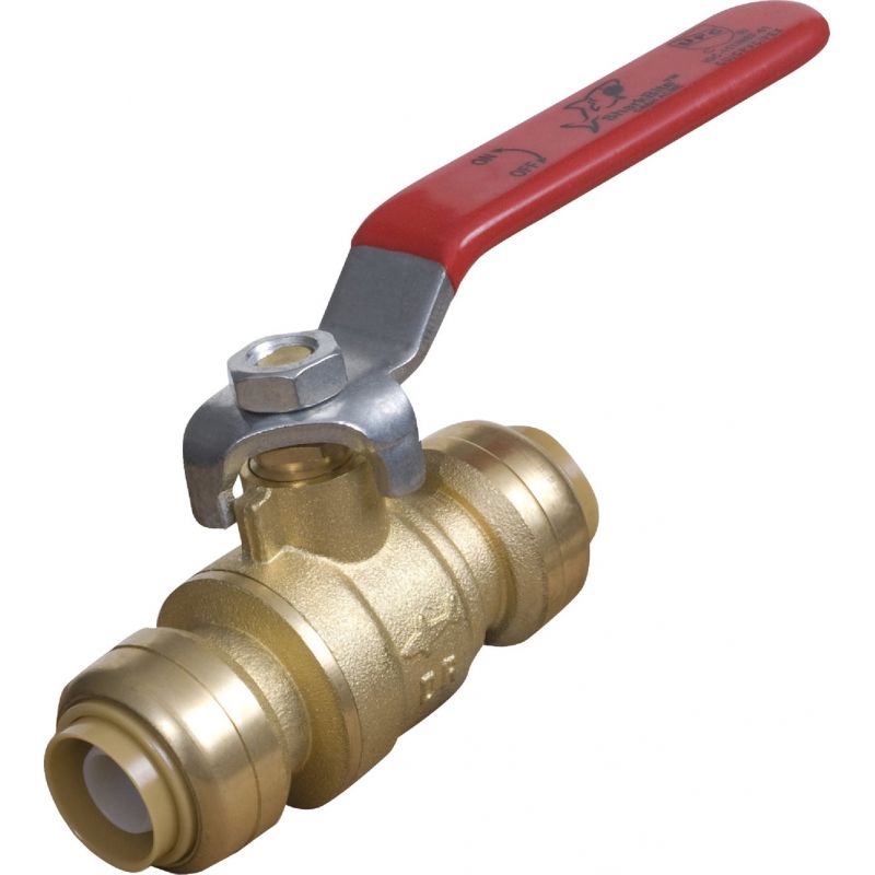 SharkBite Brass Push-Fit Ball Valve 1 In. CTS X 1 In. CTS