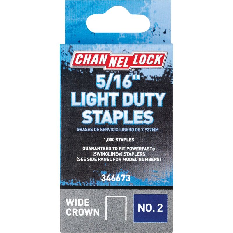 Channellock No. 2 Light Duty Wide Crown Staple