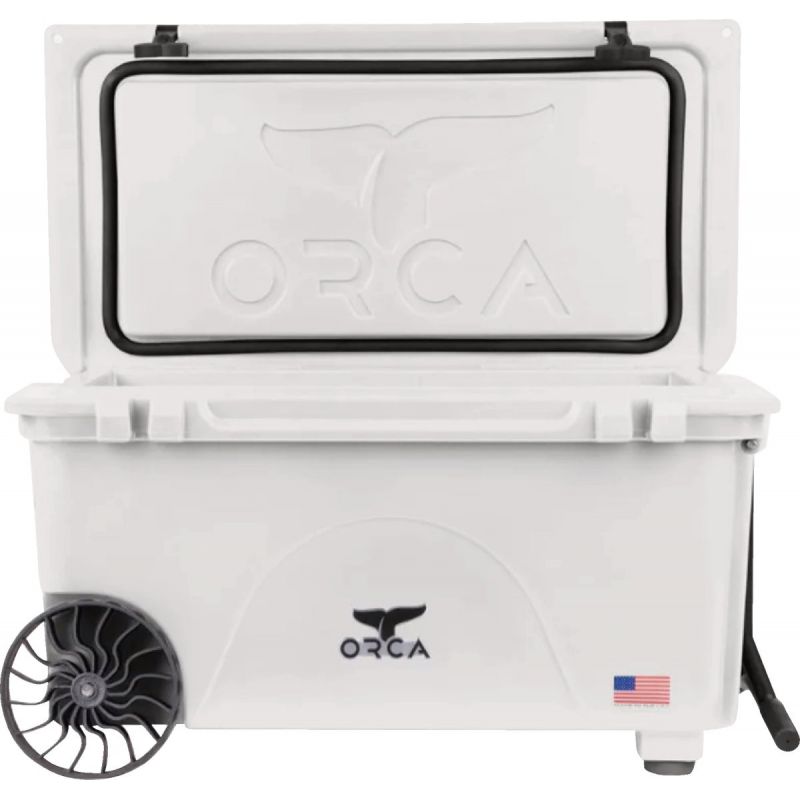 Orca 2-Wheeled Cooler 65 Qt., White