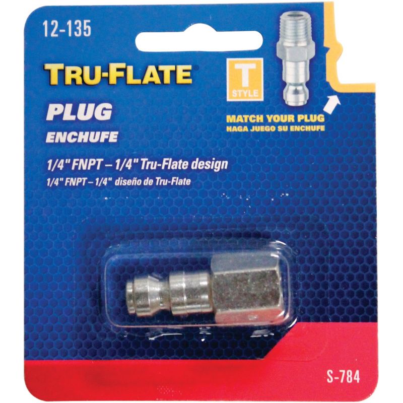 Tru-Flate 1/4 In. Body Series T-Style Plug