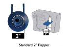 Korky Flapper For Briggs Vacuity Toilets 3 In., Blue