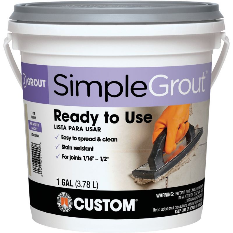 Custom Building Products Simplegrout Tile Grout Gallon, Linen