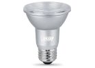 Feit Electric PAR20DM/950CA LED Lamp, Flood/Spotlight, PAR20 Lamp, 50 W Equivalent, E26 Lamp Base, Dimmable, Silver