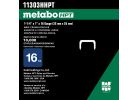 Metabo HPT 11303HHPT Crown Staple, 1 in W Crown, 1-1/4 in L Leg, 16 ga Gauge, Steel, Electro-Galvanized