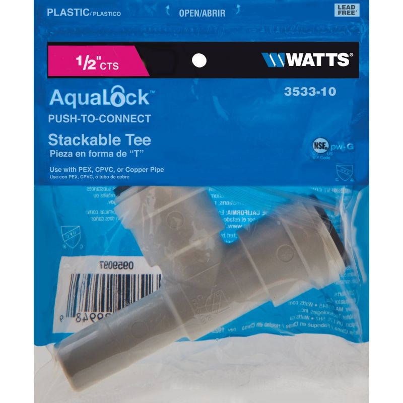 Watts Quick Connect Stackable Plastic Tee