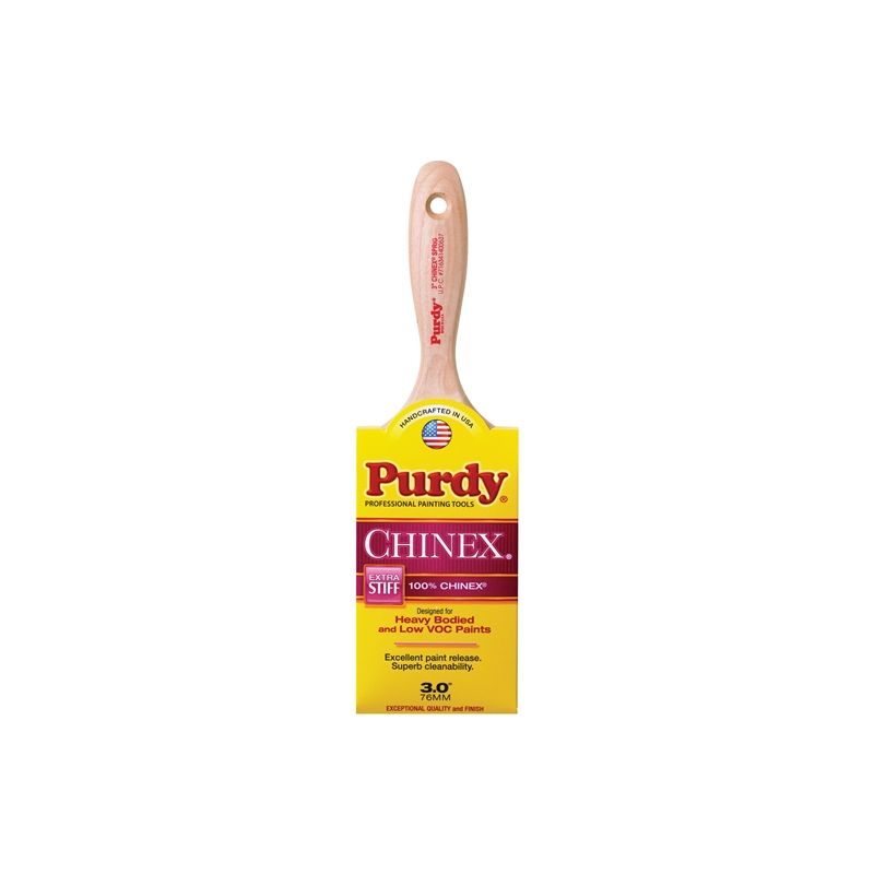 Purdy Chinex Sprig 144380930 Trim Brush, Nylon Bristle, Beaver Tail Handle