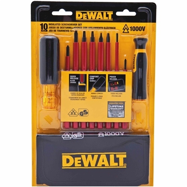 Buy DeWALT DWHT66417 Screwdriver Set, Vinyl, Assorted, Specifications:  Round Shank Assorted