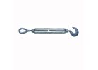 BARON 16-1/2X12 Turnbuckle, 1500 lb Working Load, 1/2 in Thread, Hook, Eye, 12 in L Take-Up, Galvanized Steel