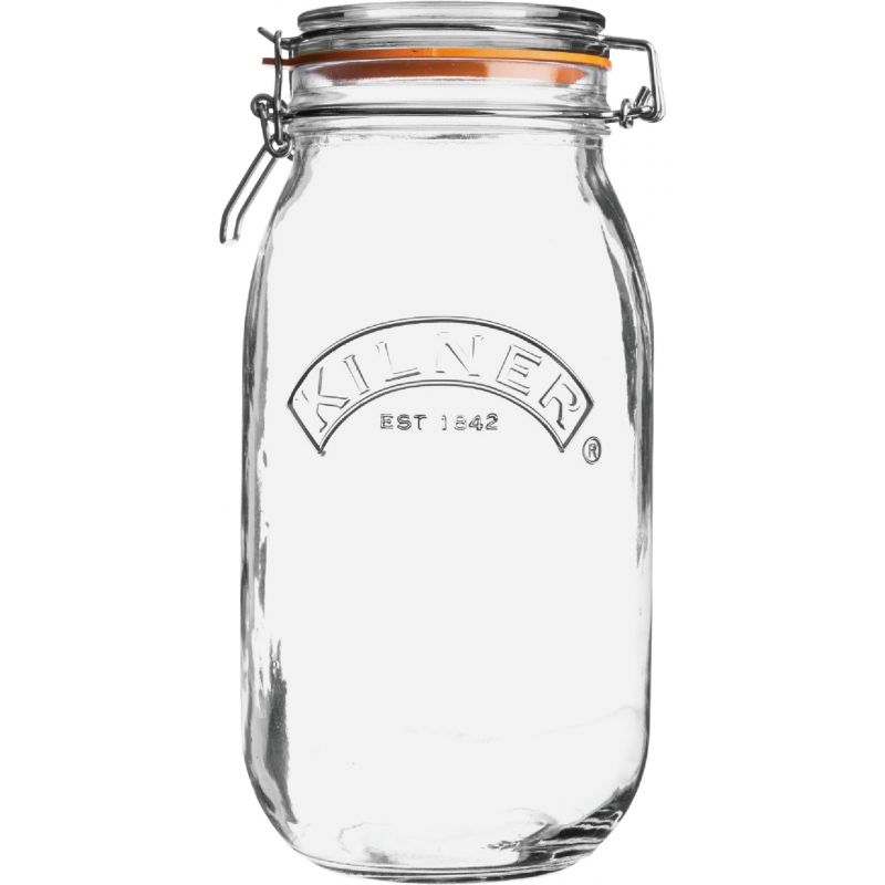 Kilner Round Clip Top Glass Storage Jar 51 Oz. (Pack of 12)