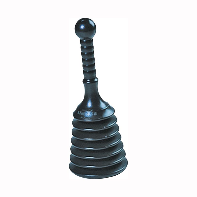 Gt Water Products MPS4 Drain Plunger, 4.8 x 10.9 in Cup Black