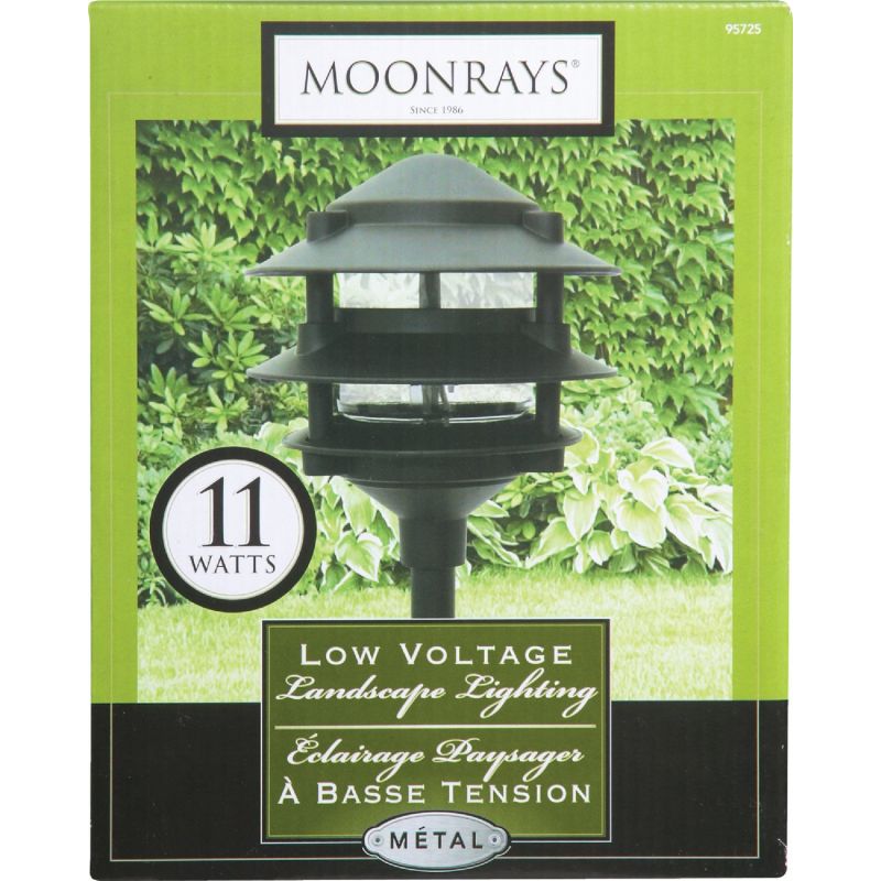 Moonrays 3-Tier Landscape Stake Light Black