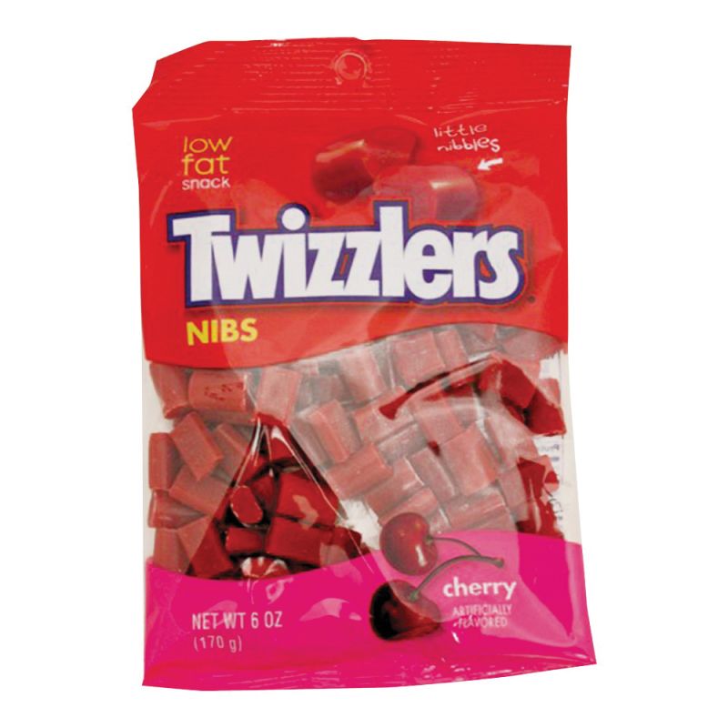 Twizzlers CN12 Candy, Cherry Flavor, 6 oz Bag