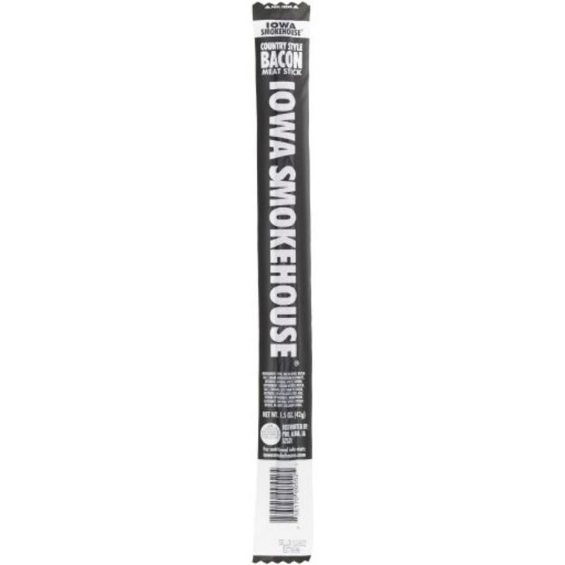 Iowa Smokehouse is-1.5csba-m Meat Stick, Bacon, 1.5 oz (Pack of 24)