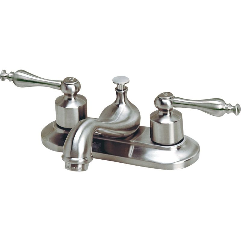 Home Impressions 2-Handle 4 In. Centerset Bathroom Faucet with Pop-Up