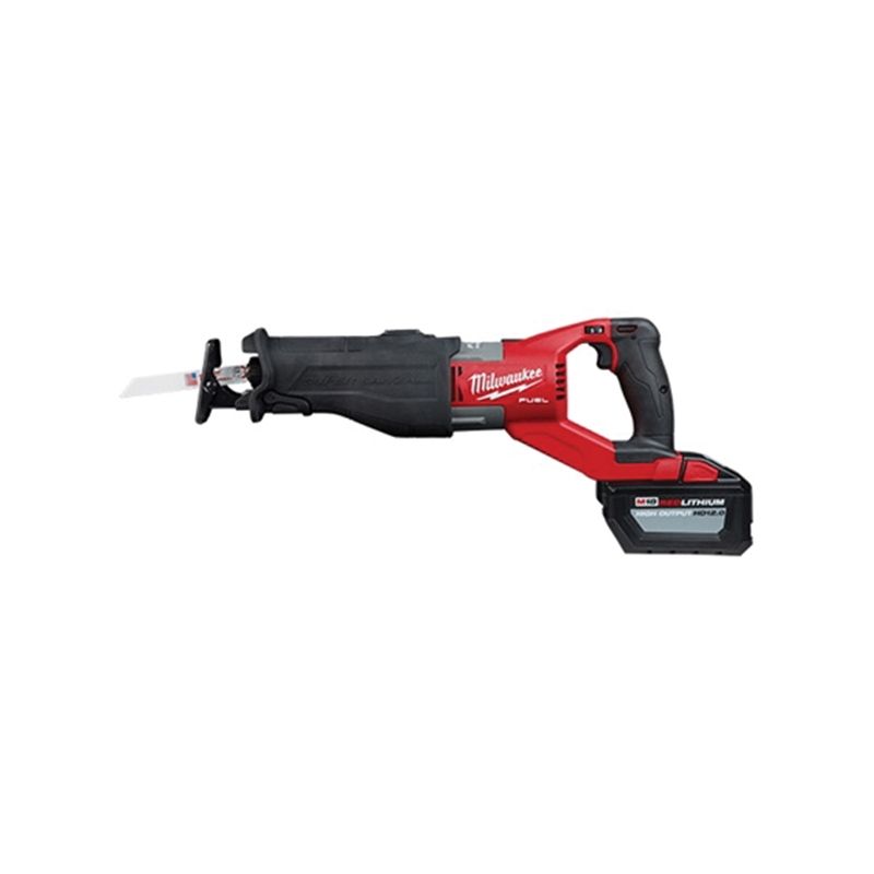 Milwaukee 2722-21HD Reciprocating Saw Kit, Battery Included, 18 V, 12 Ah, 1-1/4 in L Stroke, 0 to 3000 spm