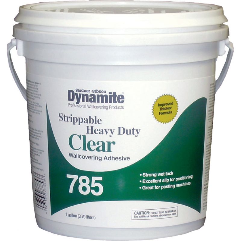 Dynamite 785 Heavy-Duty Clear Strippable Wallcovering Adhesive Gal.