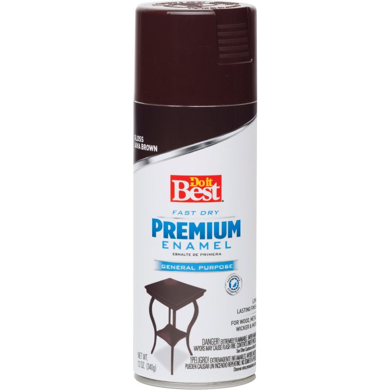 Do it Best Premium Enamel Spray Paint 12 Oz., Java Brown