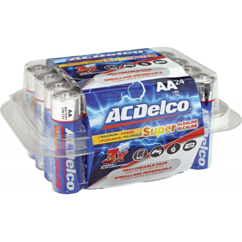ACDelco Super AA Alkaline Battery (Pack of 24)