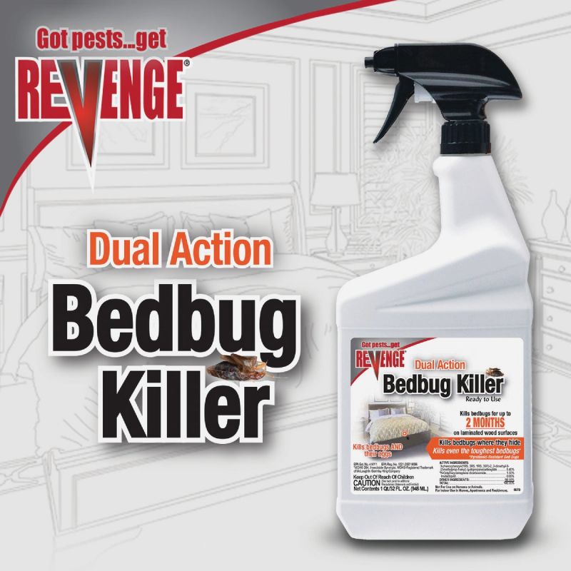 Bonide Revenge Bedbug Killer 1 Qt., Trigger Spray