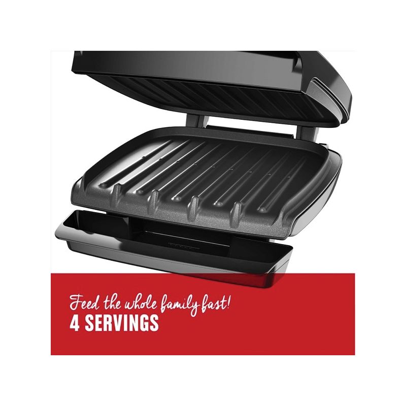  George Foreman GR340FB 4-Serving Classic Plate