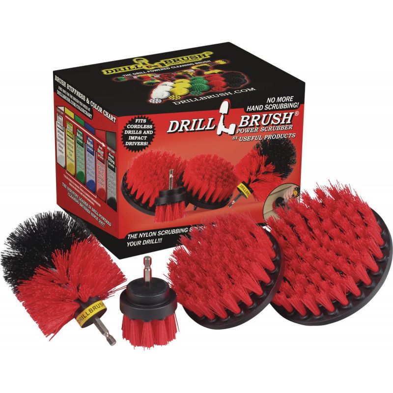 Drillbrush 2 pc. Medium Stiffness Cleaning Brush Kit, Kitchen