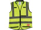 Milwaukee ANSI Class 2 Performance Safety Vest S/M, Hi Vis Yellow