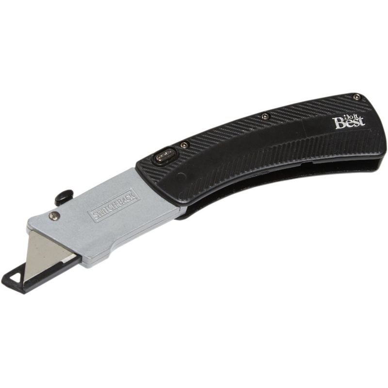 Do it Best Heavy-Duty Folding Utility Knife Black/Gray