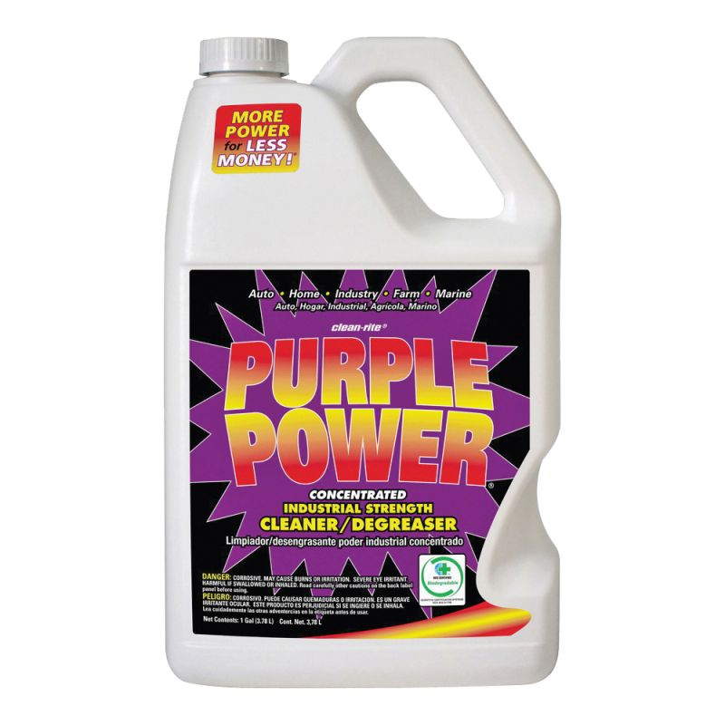 Purple Power 4320P Cleaner and Degreaser, 1 gal Bottle, Liquid, Characteristic Purple