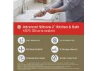 GE Advanced Silicone Kitchen &amp; Bath 100% Silicone Sealant Almond, 10.1 Oz.